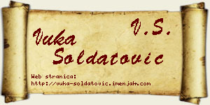 Vuka Soldatović vizit kartica